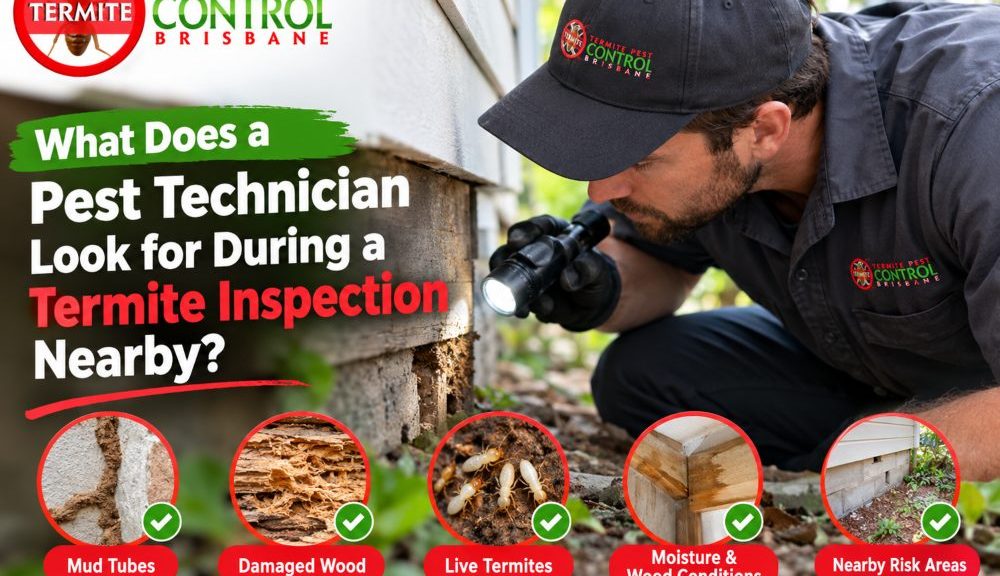 What Does a Pest Technician Look for During a Termite Inspection Nearby_